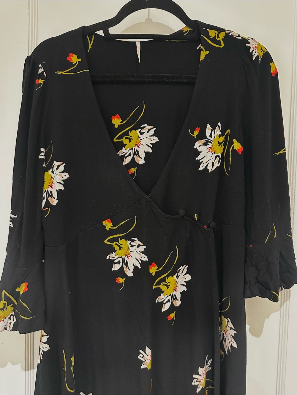 free people mini wrap dress